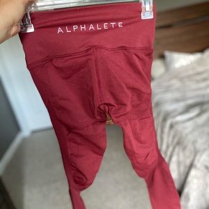 Alphalete Cranberry Leggings